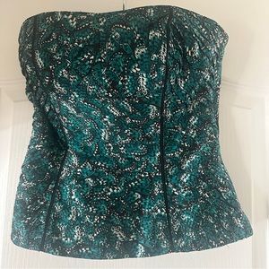 WHBM Strapless Corset Top